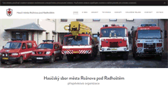 Desktop Screenshot of hasici-roznov.cz