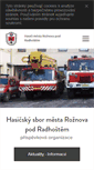 Mobile Screenshot of hasici-roznov.cz
