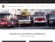 Tablet Screenshot of hasici-roznov.cz